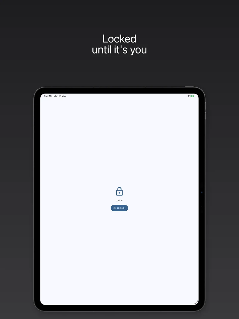 Скомпонованный скриншот для App Store — iPad Pro с рамкой устройства и маркетинговым заголовком