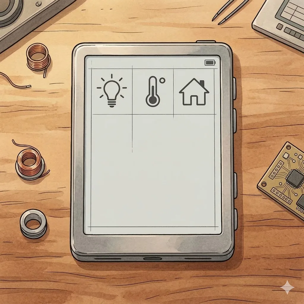 M5Paper ESPHome — e-ink smart home dashboard