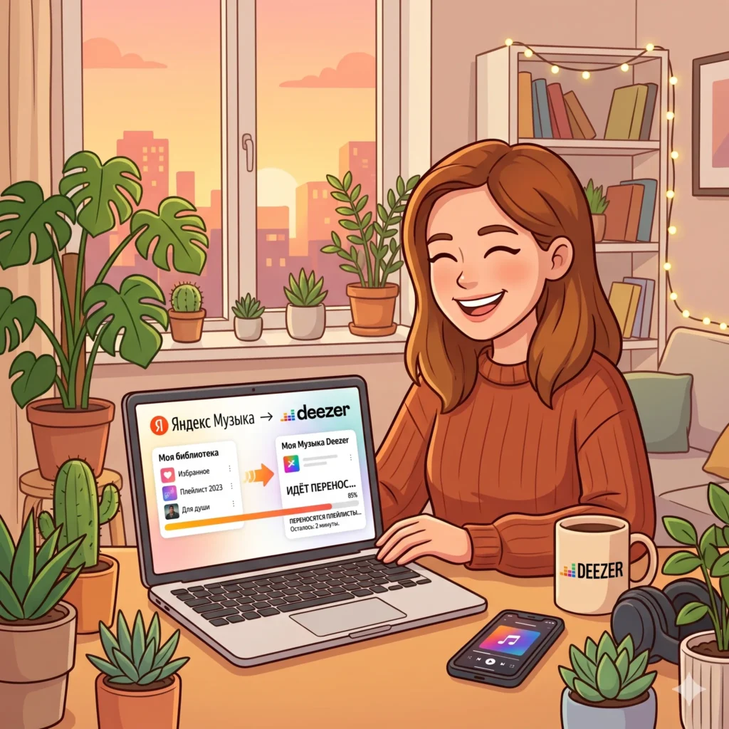 music library migration — миграция музыкальной библиотеки Yandex на Deezer