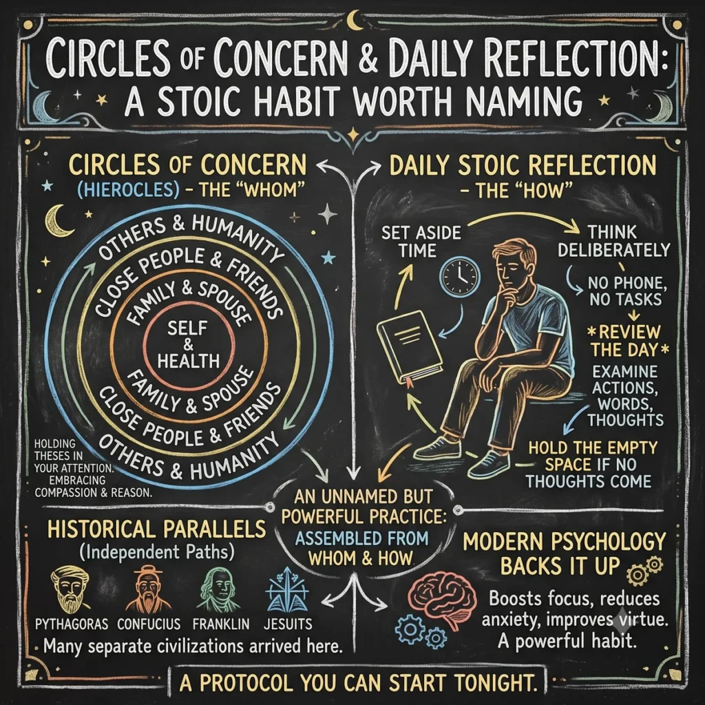 Круги заботы и ежедневная рефлексия / Circles of concern and daily reflection