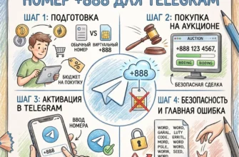Анонимный номер +888 для Telegram: пошагово от кошелька до активации