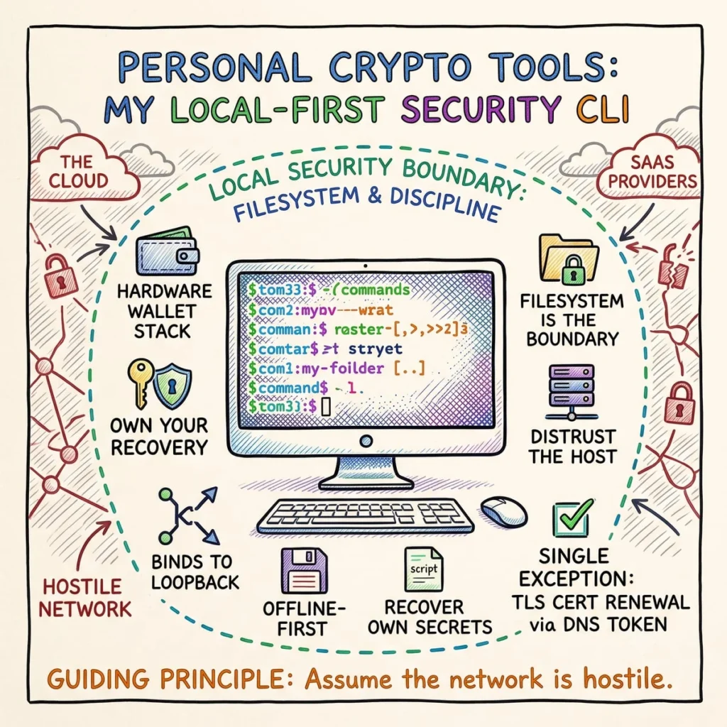 Личные крипто-инструменты / Personal crypto tools: local-first security