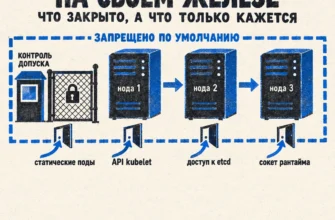 Кластер Kubernetes на своём железе: три ноды за оградой «запрещено по умолчанию» и четыре двери мимо контроля допуска