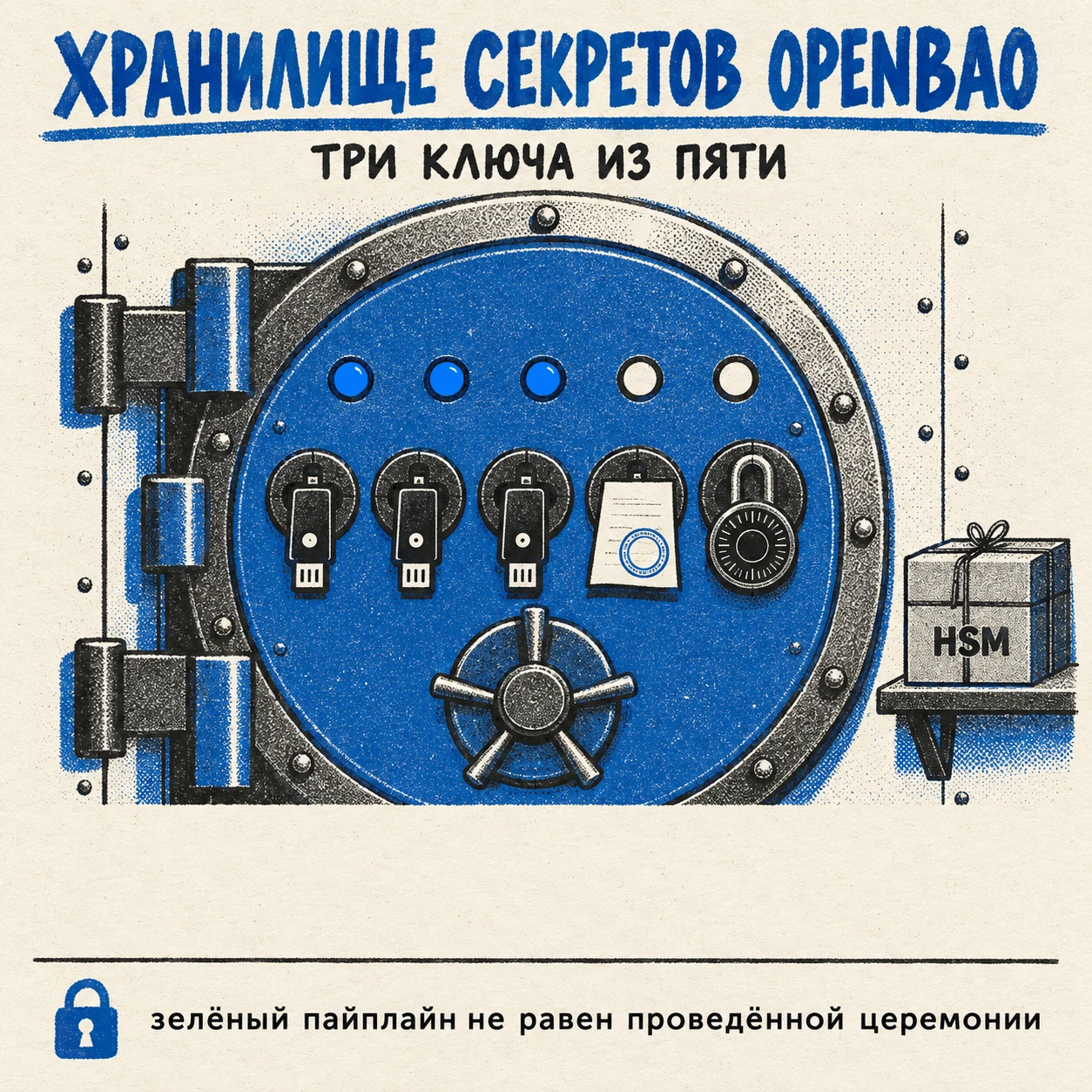 OpenBao и доли Шамира: как устроено хранилище секретов