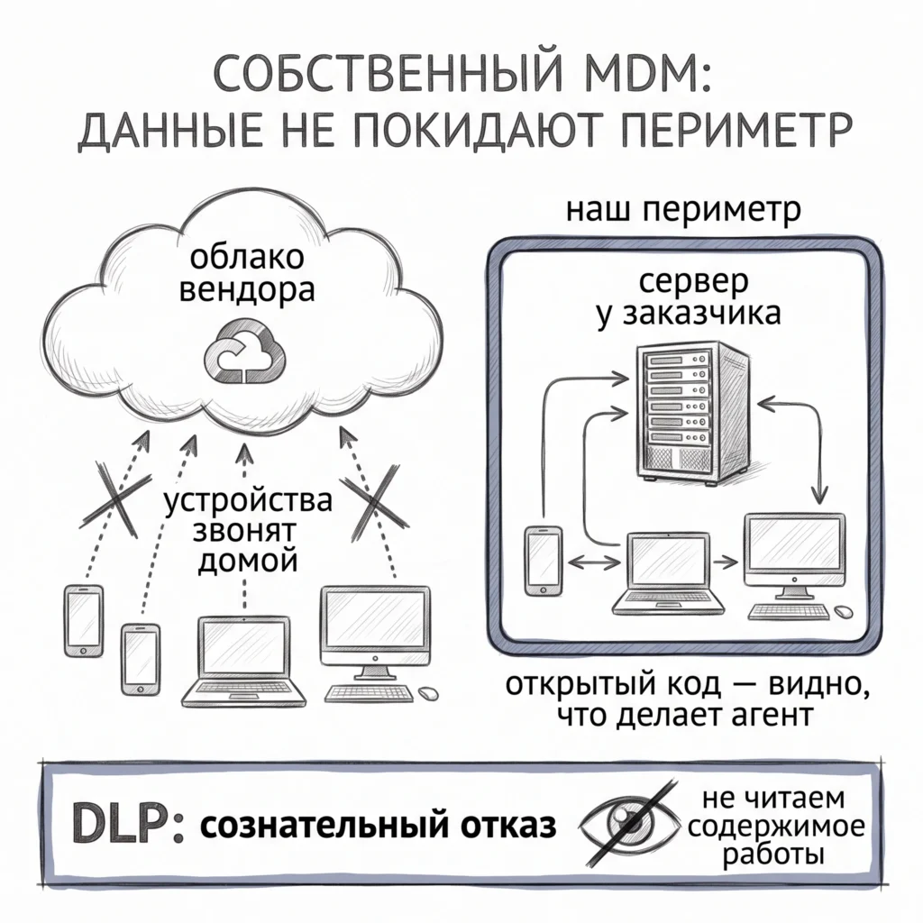 Собственный MDM в периметре заказчика вместо облака вендора